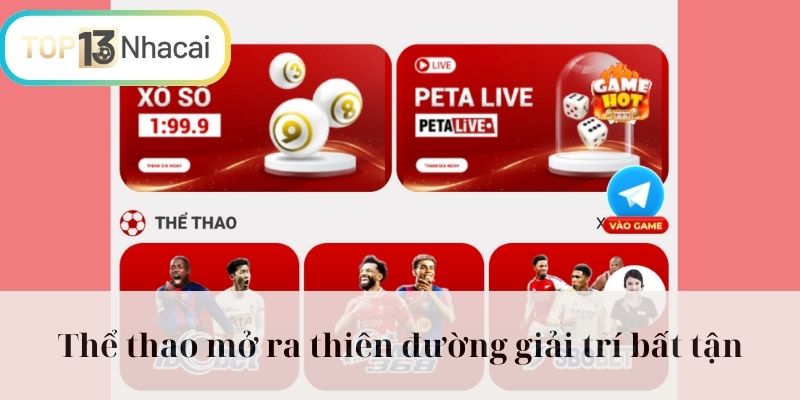 Thể thao mở ra thiên đường giải trí bất tận