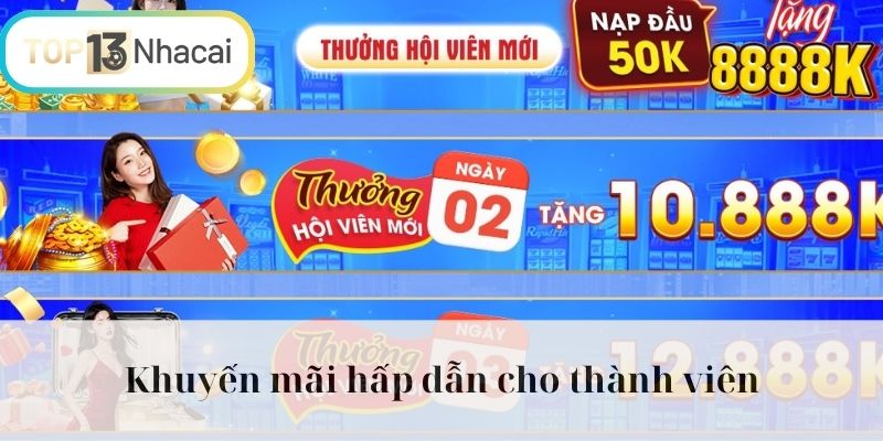 Khuyến mãi tưng bừng diễn ra mỗi ngày tại trang web