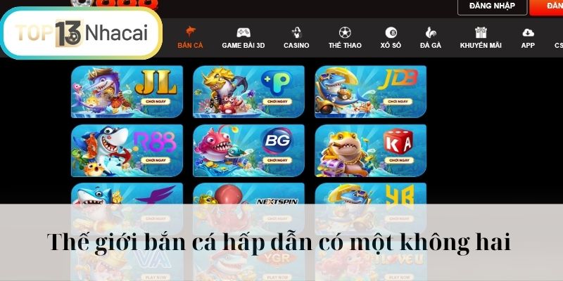 Thế giới bắn cá hấp dẫn có một không hai 