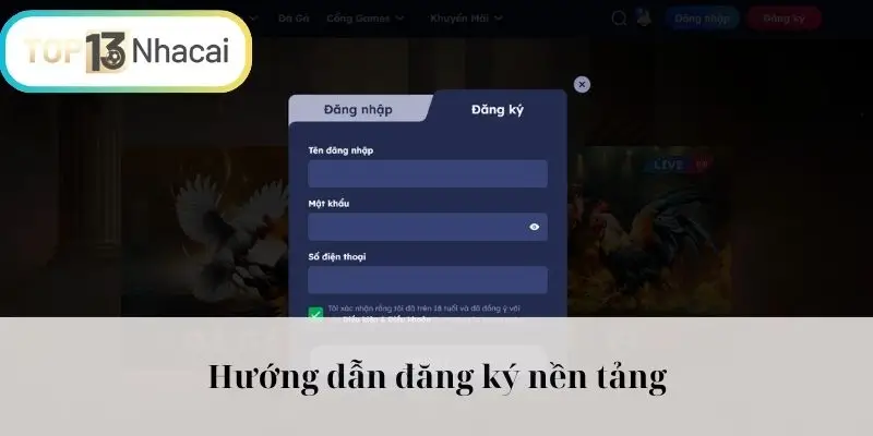 Hướng dẫn đăng ký nền tảng
