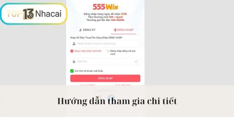 Hướng dẫn tham gia chi tiết