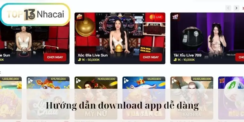 Hướng dẫn download app dễ dàng