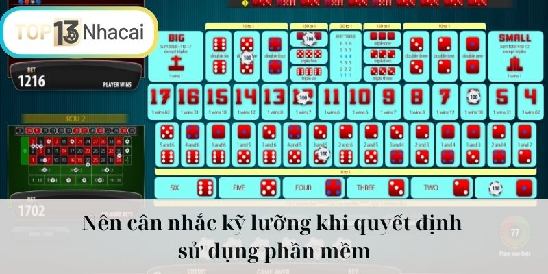 Nên cân nhắc kỹ lưỡng khi quyết định sử dụng phần mềm