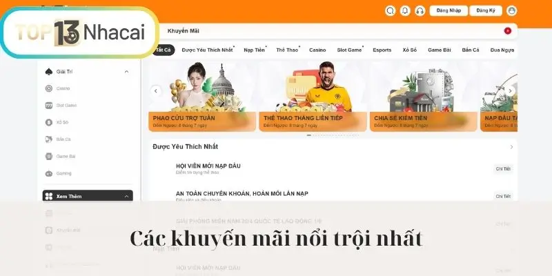 Các khuyến mãi nổi trội nhất