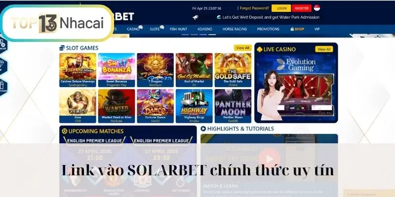 Link vào chính thức uy tín