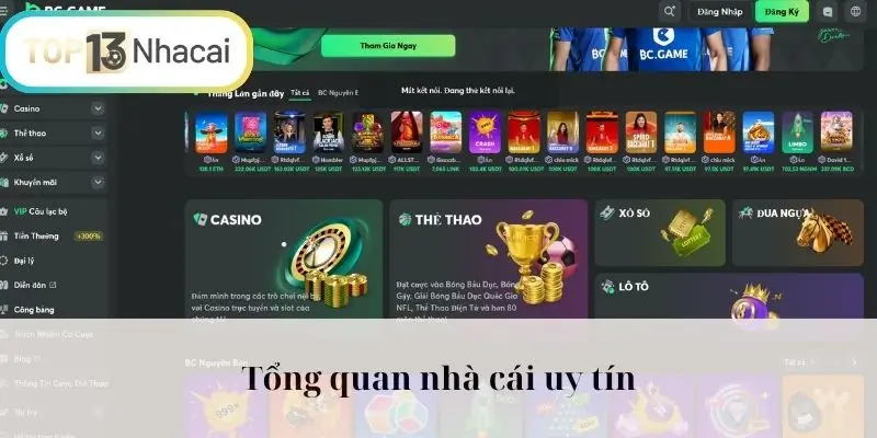 Tổng quan nhà cái uy tín